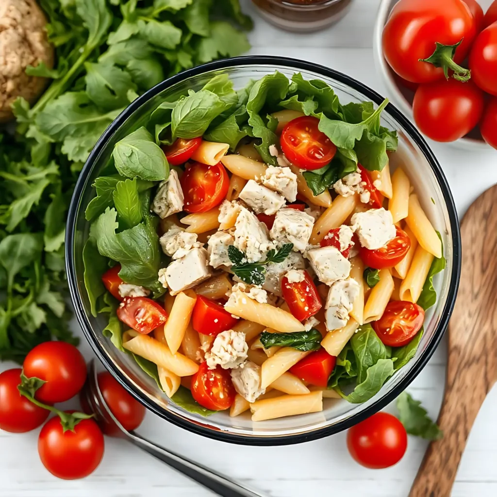Ensalada de pasta con atún