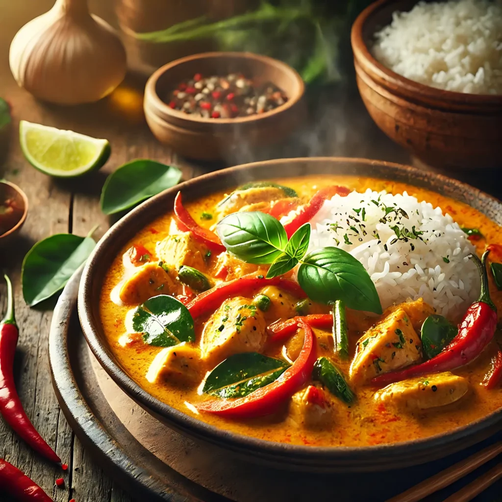 Curry de Pollo Tailandés