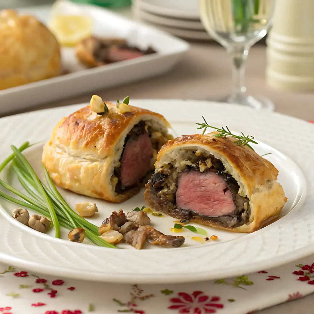 Solomillo Wellington en Miniatura con Duxelles de Setas