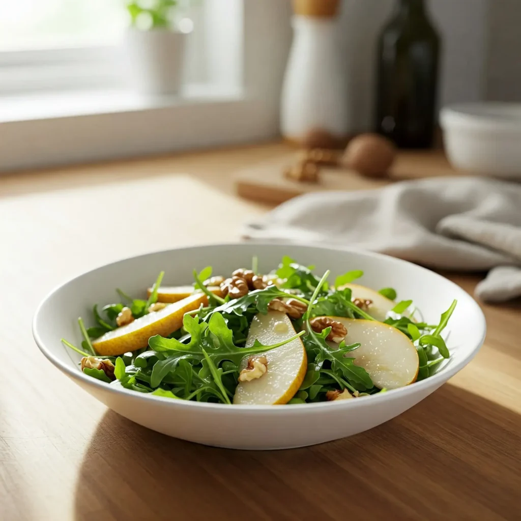 Ensalada de Rúcula, Pera y Nueces: Una Sinfonía de Sabores