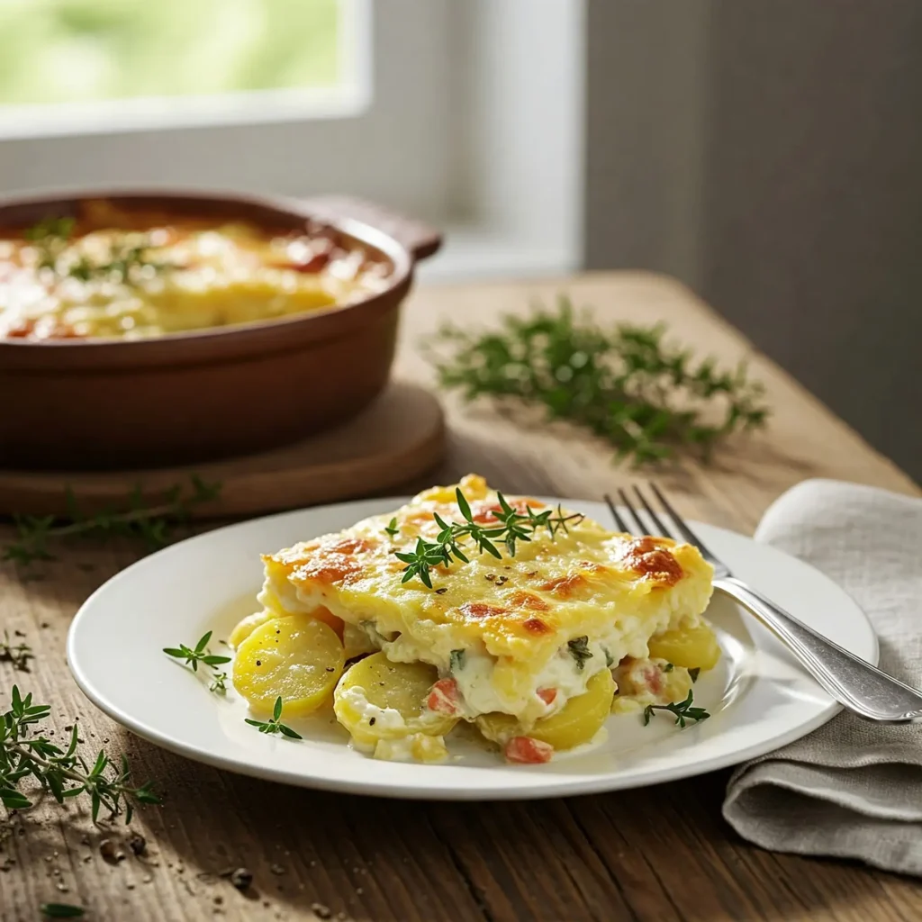 Gratín Dauphinois con Hierbas Provenzales
