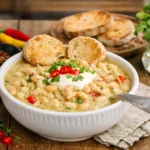 Chili de pollo con frijoles blancos