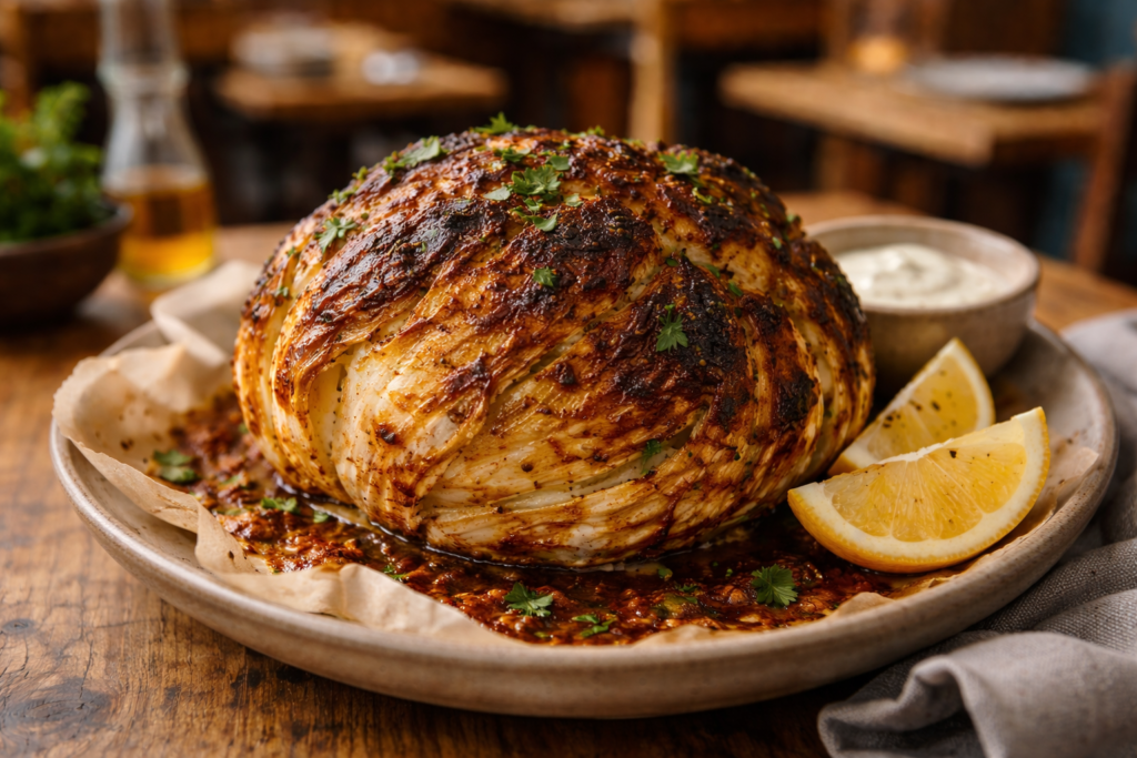 Col o Repollo Entero Estilo Cajún