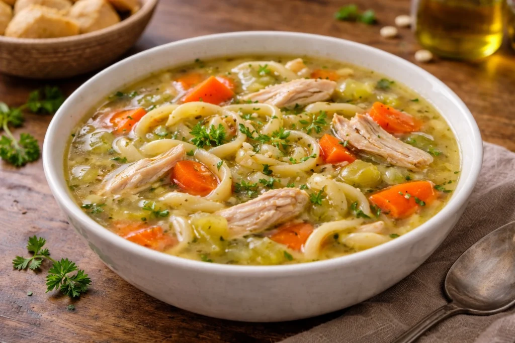 Sopa de Pollo con Fideos